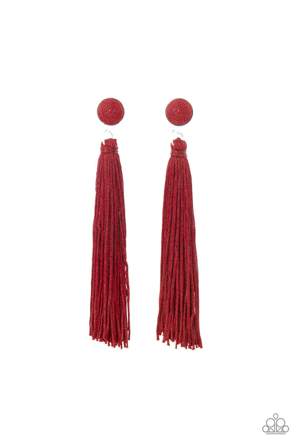 Tightrope Tassel - red - iamglamm llc