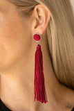Tightrope Tassel - red - iamglamm llc