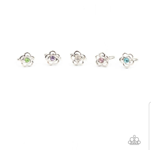 Starlet Shimmer Flower Rings 10 pack