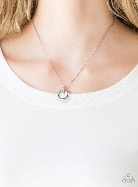 Front and CENTERED - blue necklace